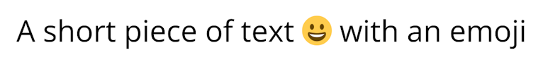 Emoji font rendering