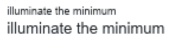 The same two lines of Arial with standard hinting: baselines and x-heights hold to pixel rows while stems remain fractional and gray